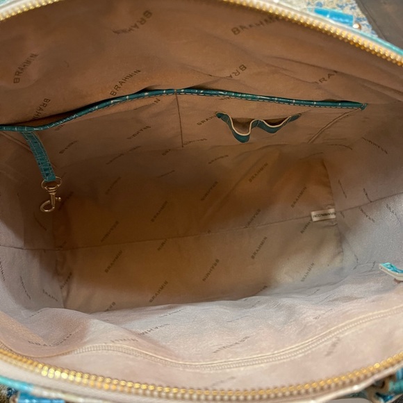 Brahmin Large Duxbury Satchel Handbag Ocean Ombre Melbourne NWT - Picture 6 of 6